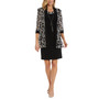 Women's Necklace Dress & Puff-Print Jacket