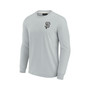 Men's and Women's Gray San Francisco Giants Super Soft Long Sleeve T-shirt