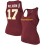 Women's Terry Mclaurin Heathered Burgundy Washington Football Team Name Number Tri-Blend Tank Top