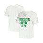 Women's White Oregon Ducks Intramural Boyfriend Tri-Blend V-Neck T-shirt