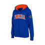 Women's Stadium Athletic Royal Florida Gators Arched Name Full-Zip Hoodie