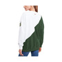 Women's Hunter Green, White Milwaukee Bucks Ariel Pullover Sweatshirt