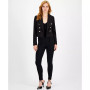 Women's Cropped Bi-Stretch Notch-Lapel Jacket, Created for Macy's