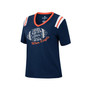 Women's Heathered Navy Auburn Tigers 15 Min Early Football V-Neck T-shirt