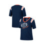 Women's Heathered Navy Auburn Tigers 15 Min Early Football V-Neck T-shirt