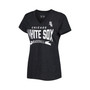 Women's Heather Black Chicago White Sox Dream Team V-Neck T-shirt