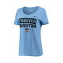Women's Blue Houston Dash Core Scoop Neck T-shirt