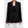 Women's Feather-Trimmed Tweed Blazer