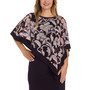 Women's Floral-Print Poncho Dress
