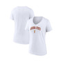 Women's Branded White Arizona State Sun Devils Evergreen Campus V-Neck T-shirt