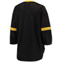 Women's Black Pittsburgh Steelers Lead Game Lace-Up V-Neck 3/4 Sleeve T-shirt