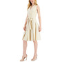 Women's Notch Collar Fit & Flare Dress