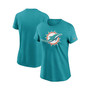 Women's Aqua Miami Dolphins Logo Essential T-shirt