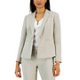 Pebble Crepe Single Button Suit Jacket