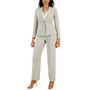 Pebble Crepe Single Button Suit Jacket