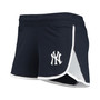 Women's Navy New York Yankees Stretch French Terry Shorts