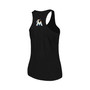 Women's Black Miami Marlins Plus Size Swing for the Fences Racerback Tank Top