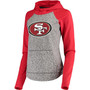 Women's Heathered Gray-Scarlet San Francisco 49Ers Championship Ring Pullover Hoodie