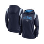 Women's Navy Tennessee Titans Sideline Stack Performance Pullover Hoodie