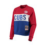 Women's Royal Chicago Cubs Color Block 2.0 Pullover Sweatshirt
