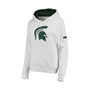 Women's White Michigan State Spartans Big Logo Pullover Sweatshirt