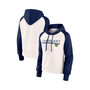 Women's Branded White LA Galaxy Free Kick Fleece Raglan Pullover Hoodie
