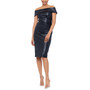 Women's Off-The-Shoulder Faux-Leather Dress