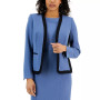 Women's Stretch Crepe Framed Open-Front Jacket