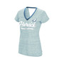 Women's Heather Powder Blue Kevin Harvick Halftime Back Wrap T-shirt