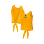 Women's Gold Milwaukee Brewers Open Back Twist Tie Tank Top