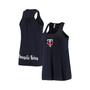 Women's Navy Minnesota Twins Front and Back Tank Top
