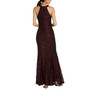 Glitter-Lace Keyhole Gown