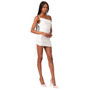 Women's Kinsley Asymmetric Gathered Mini Dress