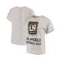 Women's Gray LAFC Prodigy Tri-Blend Crop Top
