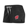Women's Heathered Black Wisconsin Badgers Performance Cotton Shorts