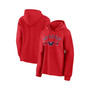 Women's Branded Red Washington Capitals Perfect Play Raglan Pullover Hoodie