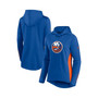 Women's Branded Royal and Orange New York Islanders Authentic Pro Locker Room Pullover Hoodie