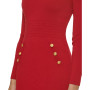 Women's Button-Trim Sweater Dress