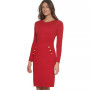 Women's Button-Trim Sweater Dress
