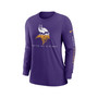 Women's Purple Minnesota Vikings Prime Split Long Sleeve T-shirt