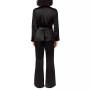 Women's Lyra Belted Notched-Collar Satin Blazer