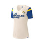 Women's White Los Angeles Rams Kick Start V-Neck T-shirt