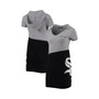 Women's Heathered Gray, Black Chicago White Sox Hoodie Dress