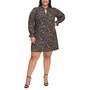 Plus Size Paisley-Print Shift Dress