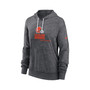 Women's Heathered Charcoal Cleveland Browns Team Spirit Gym Vintage-Inspired Pullover Hoodie