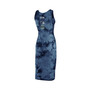Women's College Navy Seattle Seahawks Tie-Dye Tank Top Dress