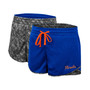 Women's Royal, Charcoal Florida Gators Fun Stuff Reversible Shorts