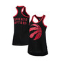 Women's Black Toronto Raptors Showdown Scoop-Neck Racerback Tank Top