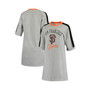 Women's Heathered Gray San Francisco Giants Turnover 3/4-Sleeve T-shirt Dress