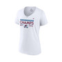 Women's Branded White Colorado Avalanche 2022 Western Conference Champions Locker Room V-Neck T-shirt